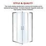 1200 x 900mm Sliding Door Nano Safety Glass Shower Screen By Della Francesca