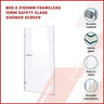 800 x 2100mm Frameless 10mm Safety Glass Shower Screen