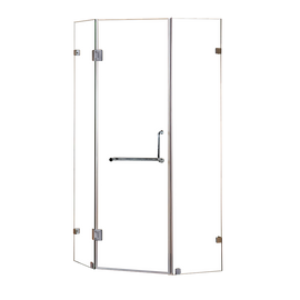 900 x 900mm Frameless 10mm Glass Shower Screen By Della Francesca