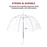 5x Clear Transparent Rain Walking Umbrella Parasol PVC Dome Wedding Party Favour