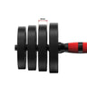 30kg Adjustable Rubber Dumbbell Set Barbell Home GYM Exercise Weights