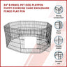 24" 8 Panel Pet Dog Playpen Puppy Exercise Cage Enclosure Fence Play Pen