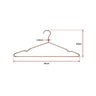 Adult 16.5" Rose Gold Shiny Metal Wire Coat Suit Top Clothes Hangers (60pc per set)