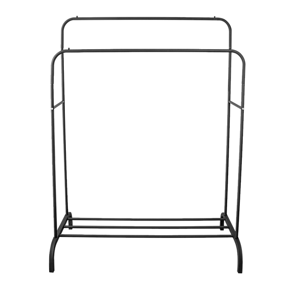 Heavy Metal Double Clothes Rail Hanging Rack Garment Display Stand Storage Shelf