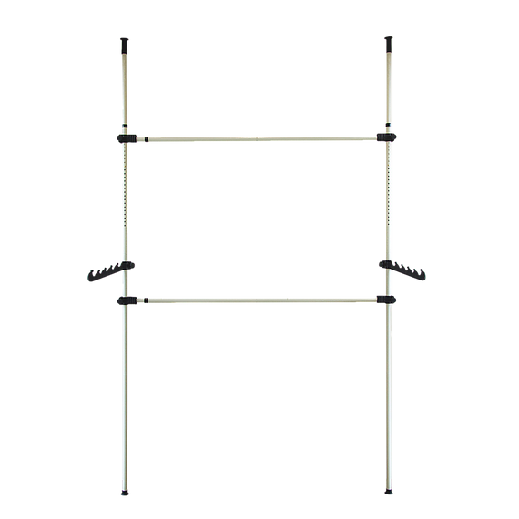 Heavy Duty Adjust Clothes Rail Storage Garment Shelf Hanging Display Stand Rack