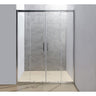 1400-1600mm Sliding Door Safety Glass Shower Screen Chrome By Della Francesca