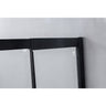 1400-1600mm Sliding Door Safety Glass Shower Screen Black By Della Francesca