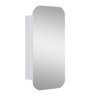 Rectangle Wall Hung Bathroom Mirror Shaving Cabinet Vanity Matte White