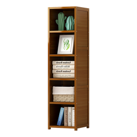 Bamboo Shelf Bookcase Display Storage Rack Stand Livingroom Bedroom