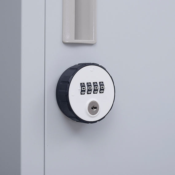12-Door Locker for Office Gym Shed School Home Storage - 4-Digit Combination Lock