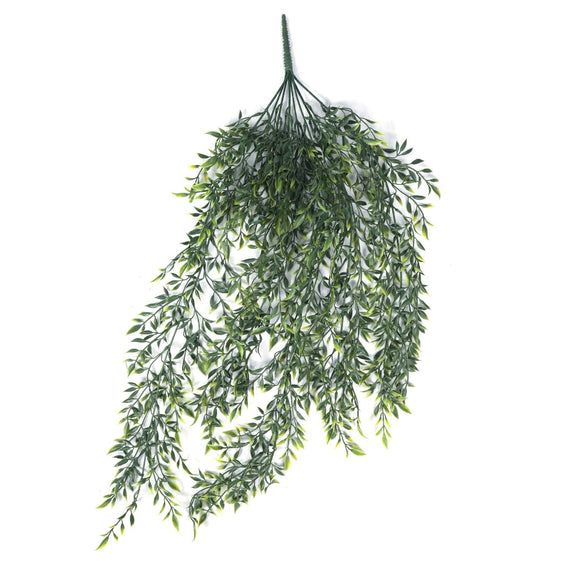 Artificial Hanging Ruscus Leaf Plant UV Resistant 90cm