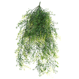 Artificial Hanging Plant (Mixed Green String of Pearls) UV Resistant 90cm