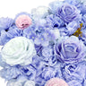 Artificial Flower Wall Backdrop Panel 40cm X 60cm Mixed Lilac Flowers