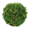 Slimline Artificial Green Wall Disc Art 90cm Mixed Green Fern (Black)