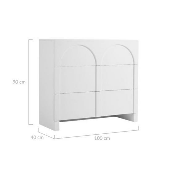 Dome White Sideboard