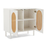 Kailua Rattan 2-Door Accent Cabinet in White