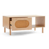 Kailua Rattan Coffee Table with Storage in Maple