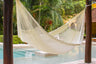 Outdoor undercover Mayan Legacy Nylon Mexican Hammock in Marble colour