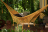 Mayan Legacy King Size Deluxe Outdoor Cotton Mexican Hammock in Mustard Colour