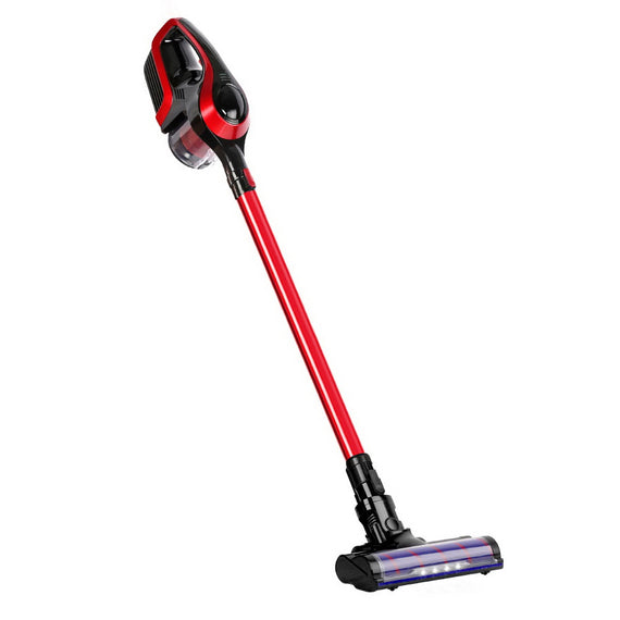 Devanti Handheld Vacuum Cleaner Cordless Roller Brush Head Red