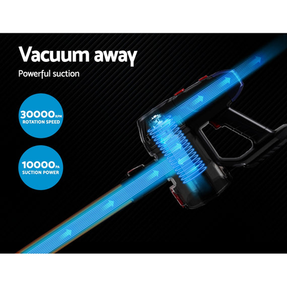 Devanti Handheld Vacuum Cleaner Cordless HEPA Filter Gold 150W