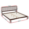 Artiss Bed Frame King Size Wooden Base Mattress Platform Timber Walnut VISE