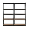 Giantz 4x1.8M Garage Shelving Warehouse Rack Pallet Racking Storage Shelve Black