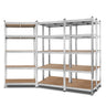 Giantz 5x1.8M Garage Shelving Warehouse Rack Pallet Racking Storage Shelf Silver