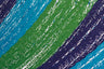 Mayan Legacy King Size Outdoor Cotton Mexican Resort Hammock With Fringe in Oceanica Colour